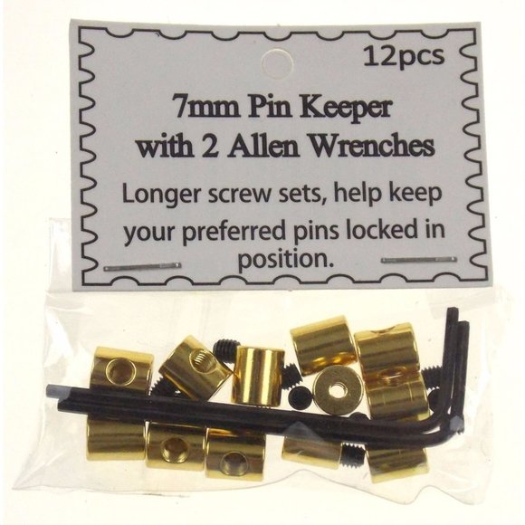 Gold Pin Keeper 7 mm Long 72 Locking Pinback Lapel Back Vest Cap Lock Saver - Picture 2 of 3